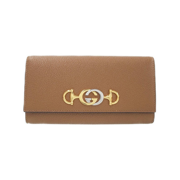 Gucci Zumi Continental Long Leather Bifold Wallet - Picture 1 of 5
